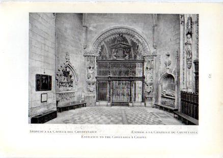 LAMINA V49568: Catedral de Burgos. Ingreso a la Capilla del Condestable