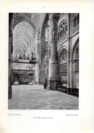 LAMINA V49564: Catedral de Burgos. Nave Mayor