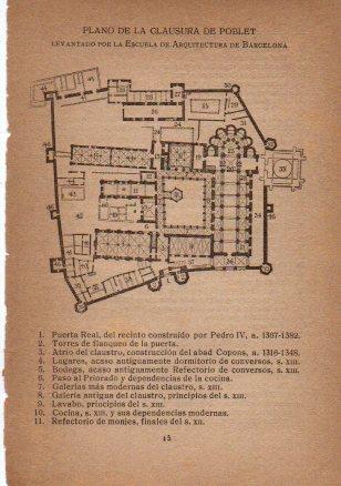 LAMINA V49606: Monasterio de Poblet. Plano de la Clausura