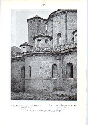 LAMINA V49599: Monasterio de Poblet. Abside de la Iglesia Mayor