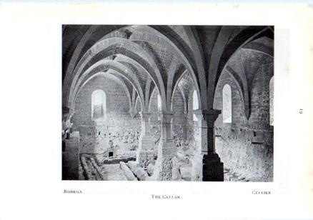 LAMINA V49591: Monasterio de Poblet. Bodega interior