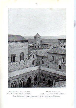 LAMINA V49590: Monasterio de Poblet. Angulos del Palacio del Rey Martin y del Claustro