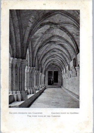 LAMINA V49587: Monasterio de Poblet. Galeria poniente del Claustro