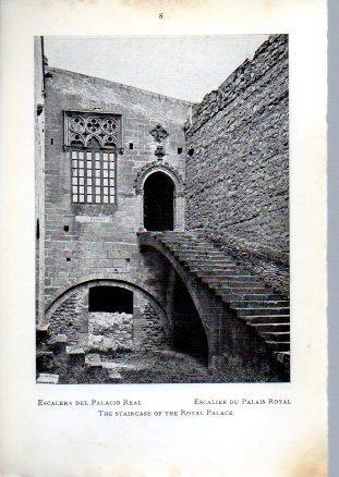 LAMINA V49585: Monasterio de Poblet. Escalera del Palacio Real