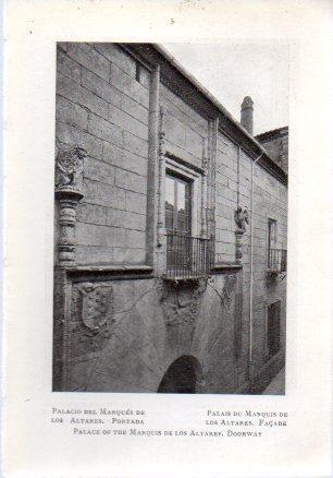 LAMINA V49609: Ciudad Rodrigo. Portada del Palacio del Marques de los Altares 
