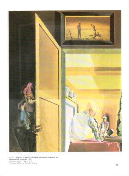 LAMINA V50198: S. Dali. Gala i l'Angelus de Millet precedint d'arribada imminent de anamorfosis
