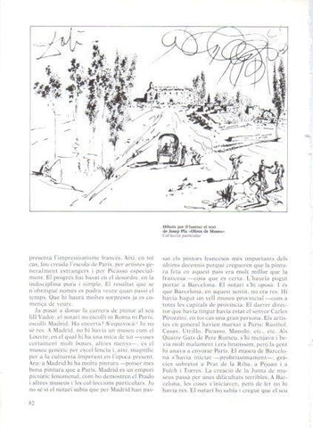 LAMINA V50212: S. Dali. Dibuix per il·lustrar el text de Josep Pla Obres de Museu