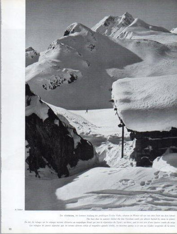 LAMINA V50134: Austria. Refugios de pastos cubiertos por la nieve