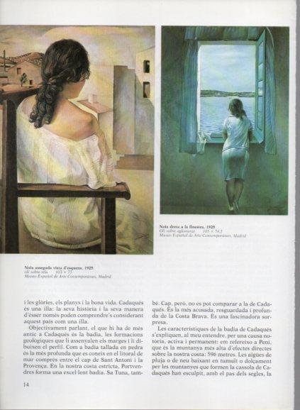 LAMINA V50179: Salvador Dali. Noia asseguda vista d'esquena i Noia dreta a la finestra