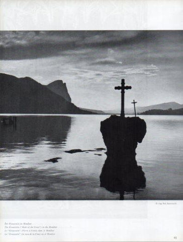 LAMINA V50162: Austria. Roca de la Cruz o Kreuzstein en el Mondsee