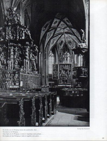 LAMINA V50161: Austria. Altar de la Iglesia de San Wolfgang 
