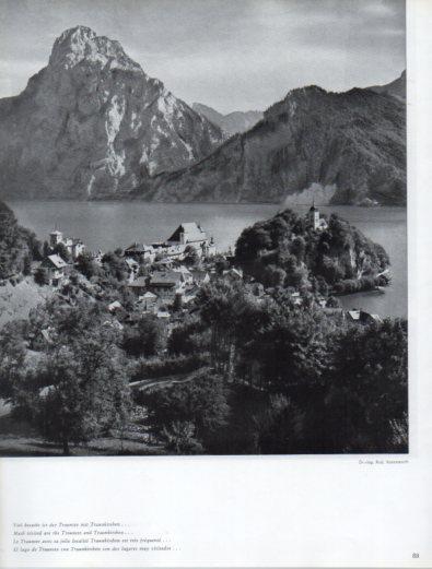 LAMINA V50160: Austria. Lago de Traunsee con Traunkirchen