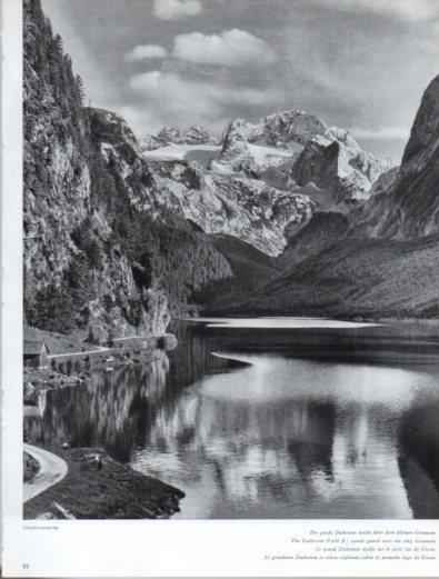 LAMINA V50157: Austria. Vista del Dachstein y el lago de Gosau