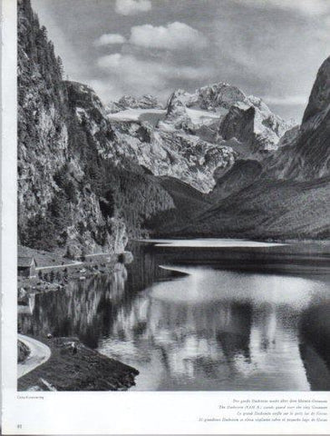 LAMINA V50157: Austria. Vista del Dachstein y el lago de Gosau