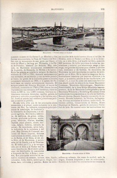 LAMINA V49971: Puentes en Mannheim, Alemania