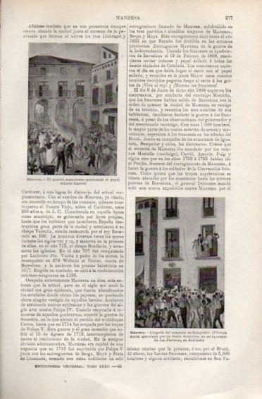 LAMINA V49968: Llegada del somaten de Sampedor en Manresa, pintura mural