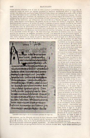 LAMINA V49996: Caracteres merovingios siglo VII