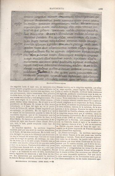 LAMINA V49995: Escritura hiberno sajona