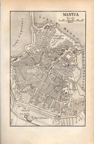 LAMINA V49987: Plano de Mantua, Italia