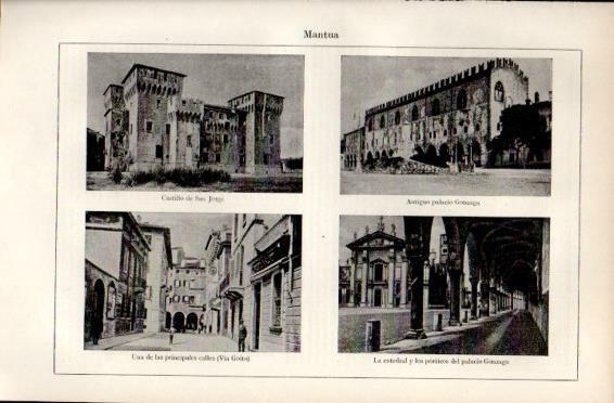LAMINA V49986: Vistas varias de Mantua, Italia