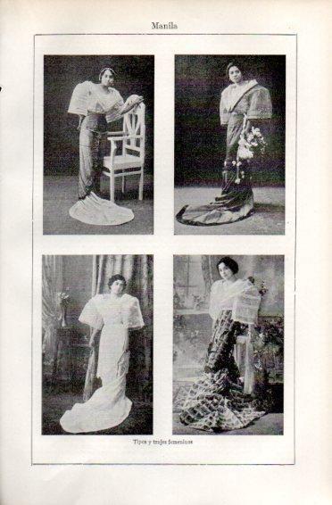 LAMINA V49943: Tipos y trajes femeninos de Manila