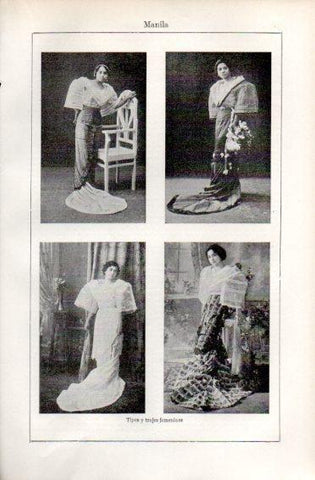 LAMINA V49943: Tipos y trajes femeninos de Manila