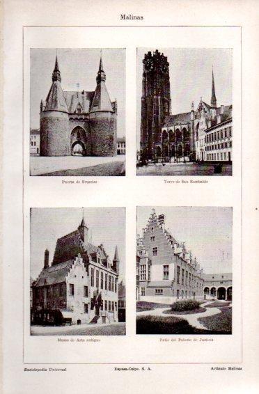 LAMINA V49906: Monumentos en Malinas, Belgica