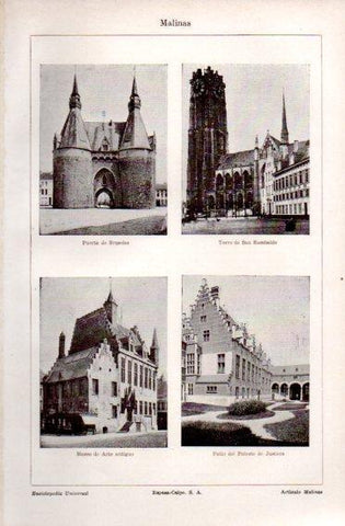 LAMINA V49906: Monumentos en Malinas, Belgica