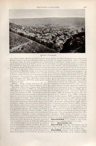 LAMINA V49895: Vista general de Malvern, Inglaterra