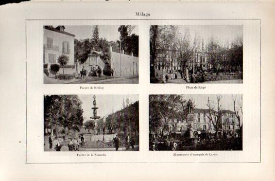 LAMINA V49914: Fuentes y Plaza de Riego en Malaga