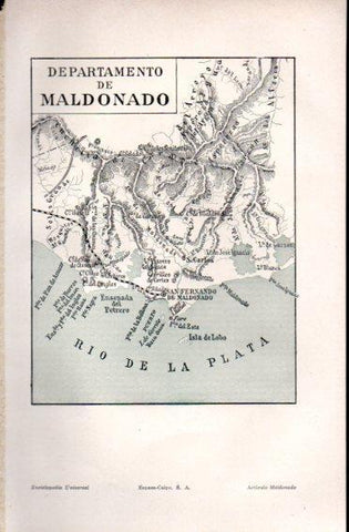 LAMINA V49942: Mapa del Departamento de Maldonado