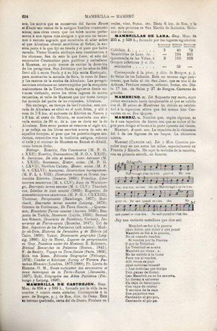 LAMINA V49941: Letra de la cancion Mambru se fue a la guerra 