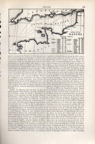 LAMINA V49933: Mapa del Canal de la Mancha