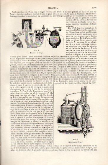 LAMINA V50003: Maquina de Papin y maquina de Savery