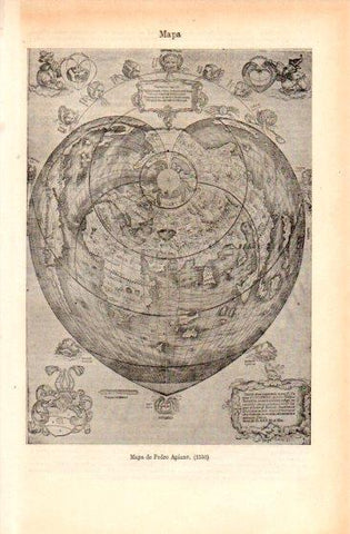 LAMINA V50088: Mapa de Pedro Apiano 1530