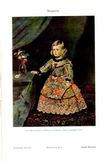 LAMINA V50083: La infanta Margarita Teresa por Velazquez