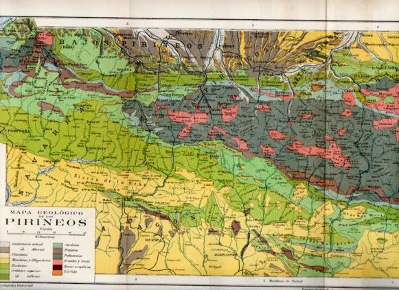 LAMINA V50110: Mapa geologico de los Pirineos