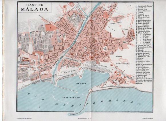 LAMINA V50107: Plano de Malaga