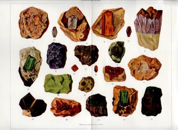 LAMINA V50106: Piedras preciosas
