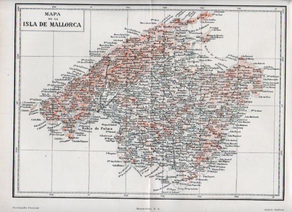LAMINA V50102: Mapa de la Isla de Mallorca