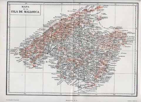LAMINA V50102: Mapa de la Isla de Mallorca