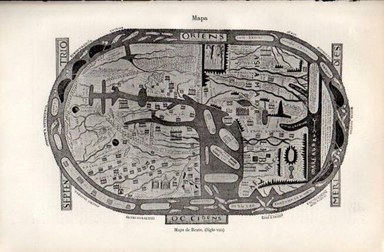 LAMINA V50019: Mapa de Beato siglo VIII
