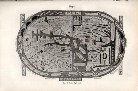 LAMINA V50019: Mapa de Beato siglo VIII