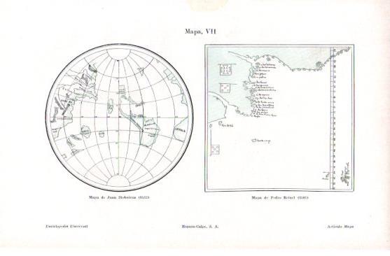 LAMINA V50012: Mapas de J. Stobnieza 1512 y P. Reinel 1505