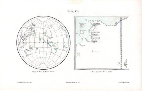 LAMINA V50012: Mapas de J. Stobnieza 1512 y P. Reinel 1505