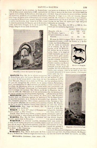 LAMINA V50005: Torre de la Vela de Maqueda, Toledo