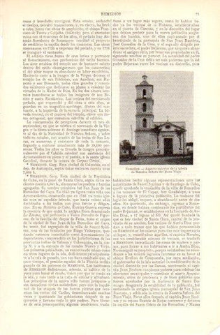 LAMINA V50055: Iglesia de Nuestra Señora del Buen Viaje en Remedio, Cuba