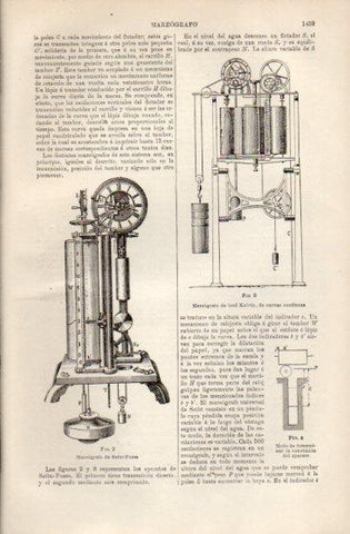LAMINA V50048: Mareografos de Seibt-Fuess y de Lord Kelvin