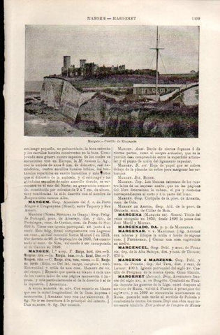 LAMINA V50044: Castillo de Kingsgate en Margate, Inglaterra