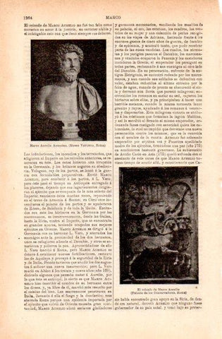 LAMINA V50037: Busto de Marco Aurelio, Museo Vaticano